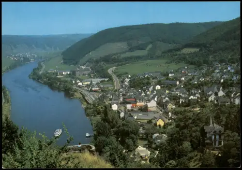 Ansichtskarte Sehl-Cochem Kochem Panorama Mosel und Ort Sehl 1980