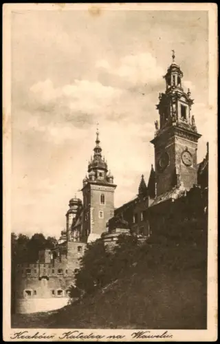 Postcard Krakau Kraków Wawel-Kathedrale 1939