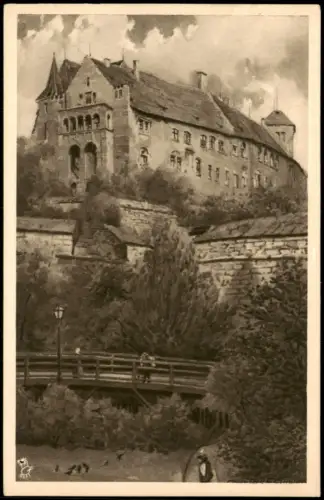 Ansichtskarte Nürnberg Nürnberger Burg mit Stadtgraben 1910