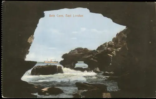 Postcard East London Oos-Londen Bats Cave, Dampfer 1910