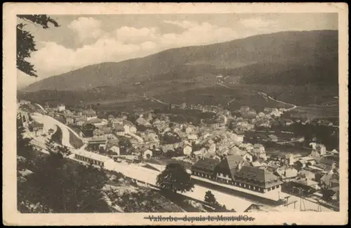 Ansichtskarte Vallorbe Panorama-Ansicht von Vallorbe 1915
