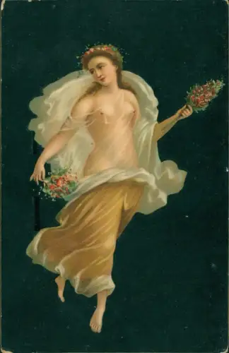 Ansichtskarte  Pompeji Flora Erotik Erotika Nackte Frau 1913
