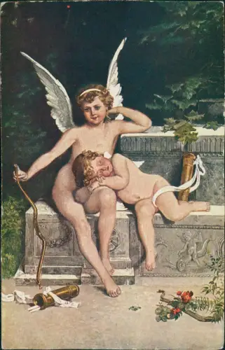 Ansichtskarte  Künstlerkarte Waffenstillstand Engel Angel Armor 1912