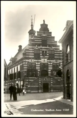 Postkaart Delft Delft Stadhuis (Rathaus) 1950