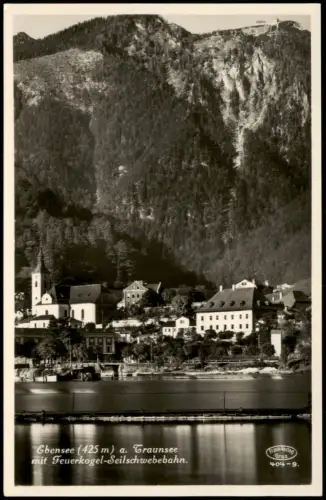 Ansichtskarte Ebensee Ebensee am Traunsee mit Feuerkogel 1930