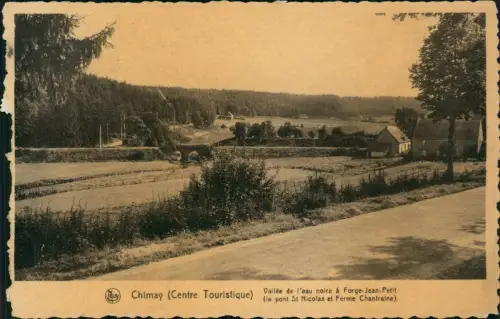Postkaart Chimay Vallée de l'eau noire à Forge-Jean-Petit 1944