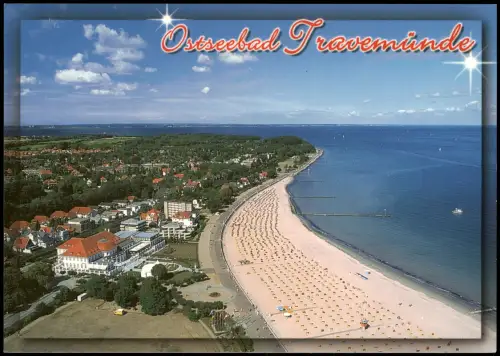 Travemünde-Lübeck Luftbild Luftaufnahme Strand v. Flugzeug aus 2010