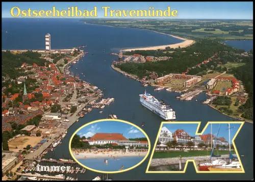 Travemünde-Lübeck Luftbild Luftaufnahme Gesamtansicht v. Flugzeug aus 2010