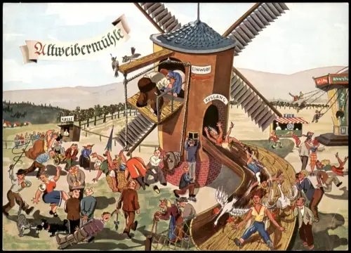 Ansichtskarte Cleebronn Die schwäbische Altweibermühle in Tripsdrill 1980