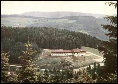 Triberg im Schwarzwald Panorama mit Jugendherberge am Hofeck Schwarzwald 1960