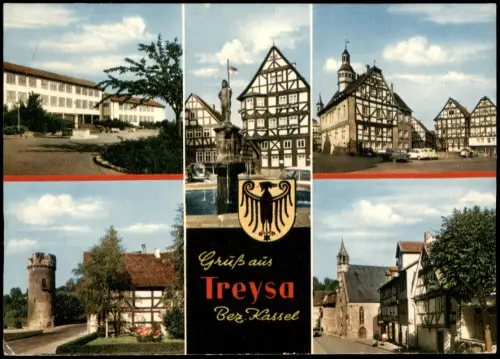 Treysa-Schwalmstadt Mehrbildkarte Grüß ausTreysa Bez. Kassel 1968