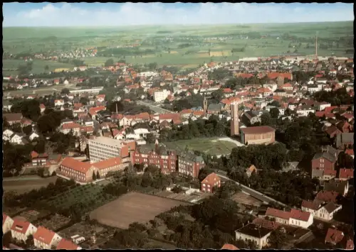 Ansichtskarte Varel Luftbild Luftaufnahme Totale v. Flugzeug aus 1969