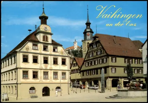 Ansichtskarte Vaihingen an der Enz Straßen Ansicht, Ortsansicht 1980