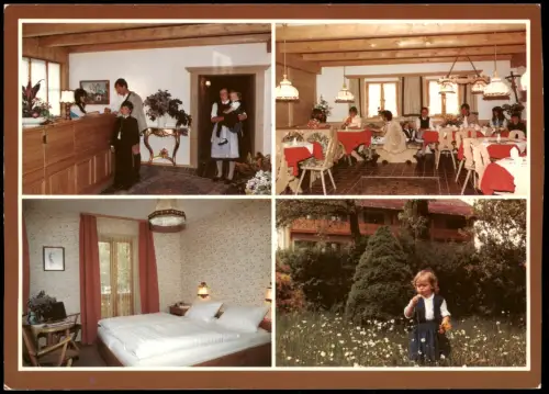Törwang-Samerberg Reklame, Werbekarte Die Alpenrose Pension Hotel MB 1980