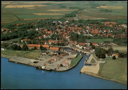 Tönning Amt Eiderstedt Luftbild Luftaufnahme Gesamtansicht v. Flugzeug aus 1990