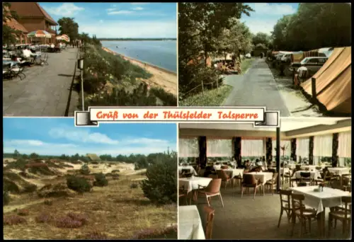 Thülsfelder Talsperre Grüß von der    mit Hotel Seeblick Thülsfeld 1970
