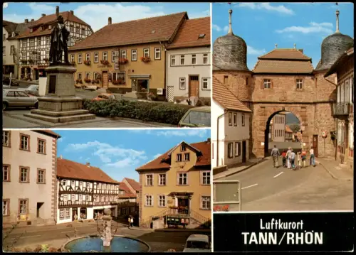 Ansichtskarte Tann (Rhön) Mehrbildkarte mit 3 Ortsansichten 1989
