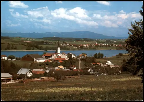Taching am See Panorama-Ansicht im Hintergrund Tettenhausen 1998