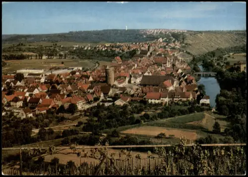 Ansichtskarte Besigheim Panorama-Ansicht 1965