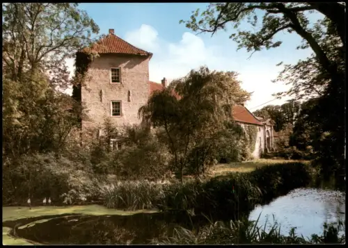 Ansichtskarte Berum-Hage (Ostfriesland) Berum, Kreis Norden, Burg 1983