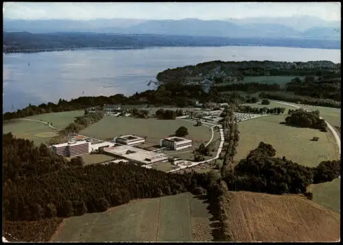 Bernried am Starnberger See LVA Oberbayern Klinik Höhenried vom Flugzeug 1982