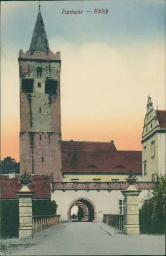 Parchwitz (Schlesien) Prochowice Partie am Schloß 1921   b. Liegnitz Legnica