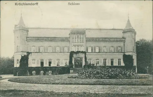 Ansichtskarte Kröchlendorff-Gollmitz Schloß Gartenseite 1909