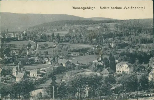 Postcard Schreiberhau Szklarska Poręba Stadt Weißbachtal 1916
