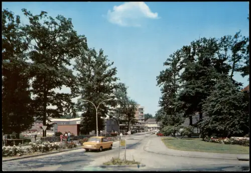 Ansichtskarte Buchholz in der Nordheide Adolfstrasse, Auto BMW 1970