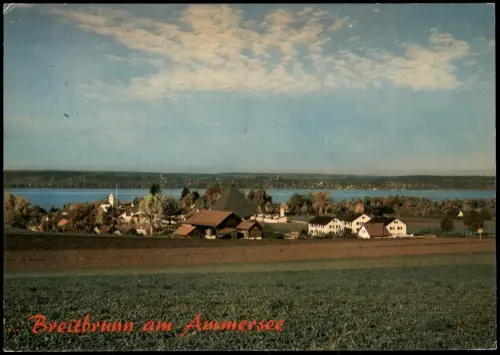 Ansichtskarte Breitbrunn am Chiemsee Panorama-Ansicht Partie am Ammersee 1980