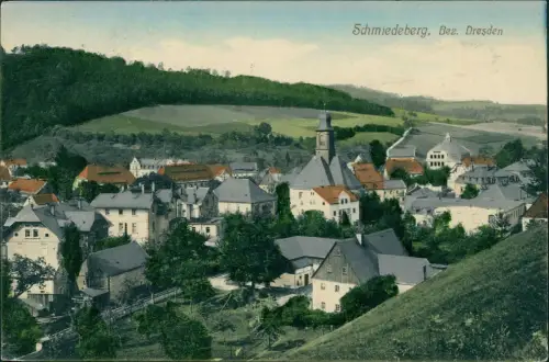 Ansichtskarte Schmiedeberg (Erzgebirge)-Dippoldiswalde Stadtpartie 1911