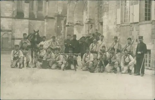 Villeneuve-Saint-Germain Französische Maschinengewehr Abt. 1917 Privatfoto