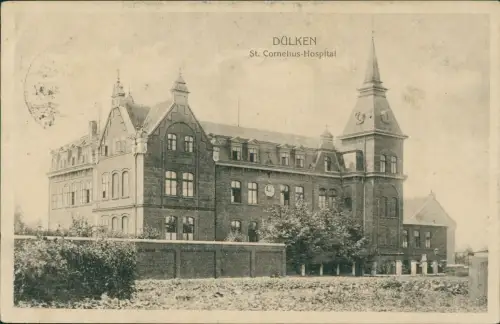Ansichtskarte Dülken-Viersen St. Cornelius Krankenhaus 1917
