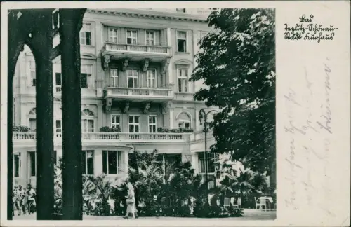 Postcard Teplitz-Schönau Teplice Städtisches Kurhaus 1940