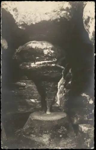 Bad Kudowa Kudowa-Zdrój Felsformation Pilzstein im Heuscheuergebirge 1935