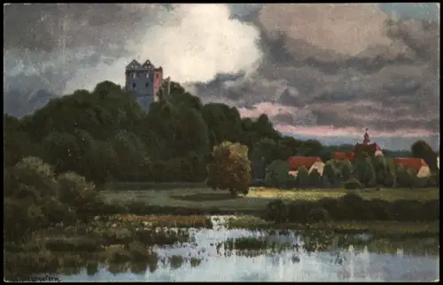 Greiffenberg Gryfów Śląski Burg Greiffenstein im Isergebirge 1921