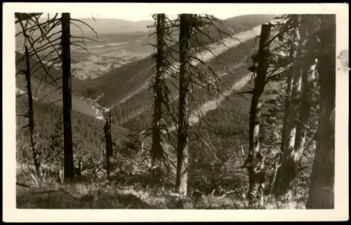Rosenau Rožnov pod Radhoštěm Blick Mährisch-Schlesischen Beskiden 1960