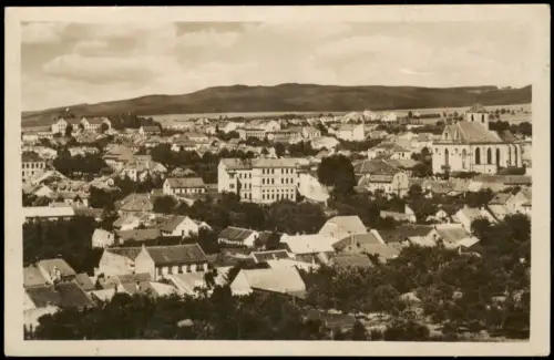 Postcard Boskowitz Boskovice Gesamtansicht von Boskovice 1958