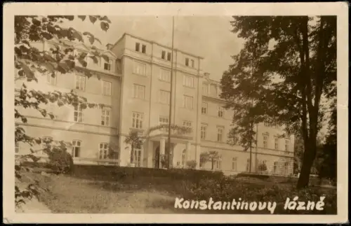 Konstantinsbad Konstantinovy Lázně Kurhaus / Sanatorium 1946 Privatfoto