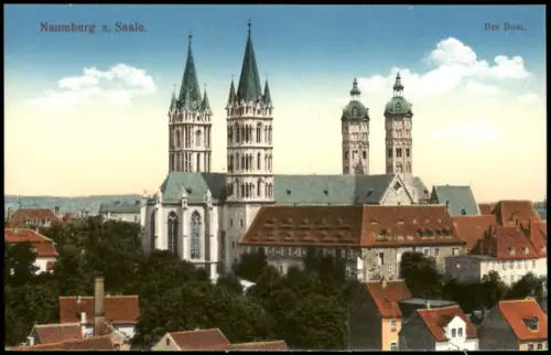 Ansichtskarte Naumburg (Saale) Der Dom. Stadt 1912