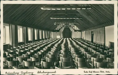 Ansichtskarte Schleiden-Gemünd NS-Ordensburg Vogelsang -Schulungssaal 1938