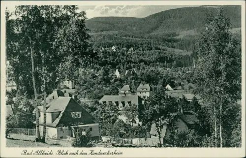 Postcard Bad Altheide Polanica-Zdrój Blick nach dem Handwerkerheim 1939