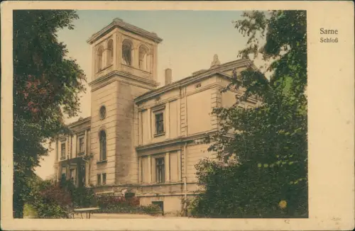 Postcard Sarne Sarnowa Schloß 1919