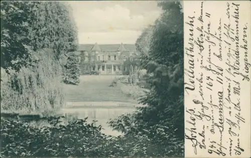 Ansichtskarte Vollrathsruhe Schloß 1905