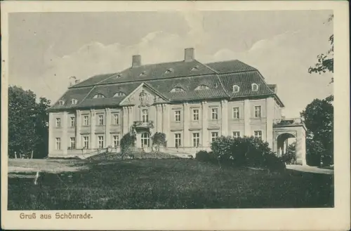 Postcard Schönrade Kr. Friedeberg Neumark Tuczno Schloß 1917