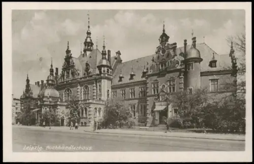 Ansichtskarte Leipzig Buchhändlerhaus 1947