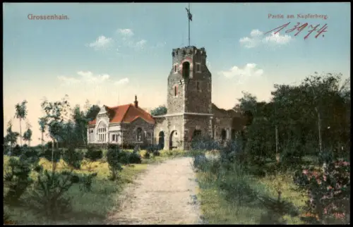 Ansichtskarte Großenhain Partie am Kupferberg 1912