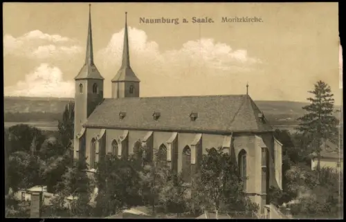 Ansichtskarte Naumburg (Saale) Moritzkirche 1912