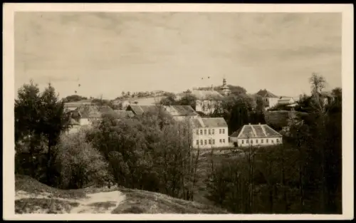 Postcard Křečowitz Křečovice Ortsansicht 1948