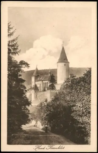 Postcard Pürglitz Křivoklát Burg Křivoklát 1922